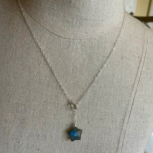 Star Labradorite Y Necklace