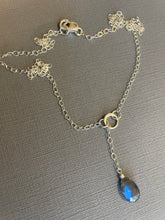 Load image into Gallery viewer, Labradorite Y Necklace, OOAK