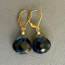 Load image into Gallery viewer, London Blue Earrings, metal choices