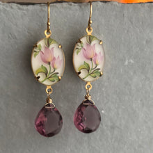 Load image into Gallery viewer, European Floral Cameo and Kunzite Quartz Sparklers, limited edition