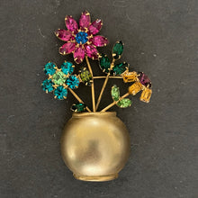 Load image into Gallery viewer, Vintage Estate Flower Pot Pin, OOAK