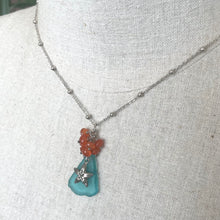 Load image into Gallery viewer, Authentic Sea Glass Necklace, Estate Jewelry