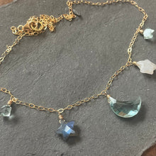 Load image into Gallery viewer, Moon and Stars Necklace