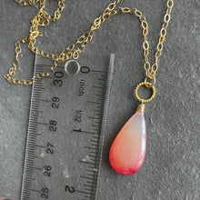 Load image into Gallery viewer, Mystic Pink Grapefruit Chalcedony Necklace, OOAK