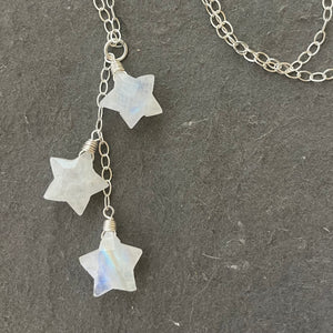 Star moonstone necklace