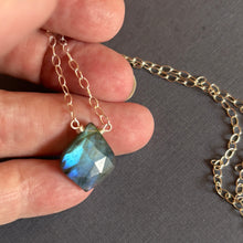 Load image into Gallery viewer, Labradorite Moroccan Cut Necklace, OOAK