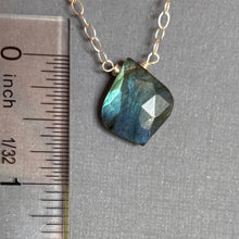Load image into Gallery viewer, Labradorite Moroccan Cut Necklace, OOAK