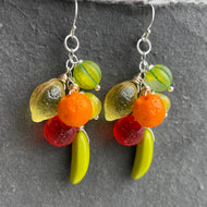 Carmen Miranda Inspired Fruit Earrings, Version 2