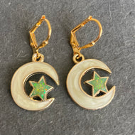 Fun Moon and Star Earrings