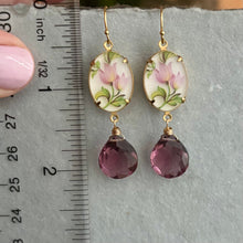 Load image into Gallery viewer, European Floral Cameo and Kunzite Quartz Sparklers, limited edition