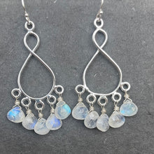 Load image into Gallery viewer, Rainbow Moonstone Infinity Chandelier