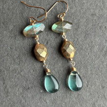 Load image into Gallery viewer, Labradorite, Mystic Golden Labradorite and Fluorite Gemstones, OOAK