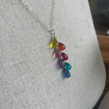 Load image into Gallery viewer, Goody Goody Gumdrops 7 Stone Rainbow Necklace