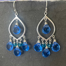 Load image into Gallery viewer, Tantalizing Tanzanite Blue Earrings - Sterling