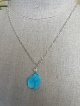 Load image into Gallery viewer, Sleeping Beauty Turquoise Slice Necklace #13 One of a Kind.