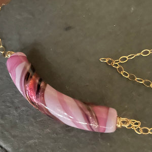 Pink Murano Glass Necklace, all will be OOAK