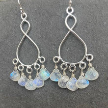 Load image into Gallery viewer, Rainbow Moonstone Infinity Chandelier