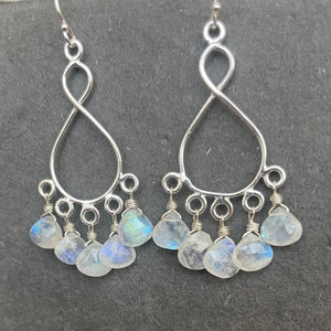 Rainbow Moonstone Infinity Chandelier