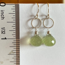 Load image into Gallery viewer, Prehnite Onion Earrings