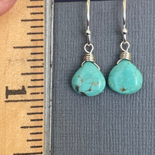 Load image into Gallery viewer, Turquoise Mini Earrings, OOAK