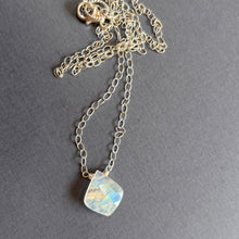Load image into Gallery viewer, Rainbow Moonstone Moroccan Cut Necklace, OOAK