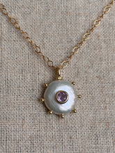 Load image into Gallery viewer, Freshwater Pearl and Amethyst Inlay Necklace