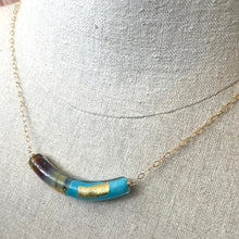 Load image into Gallery viewer, Sea Layers Murano Glass Necklace, OOAK