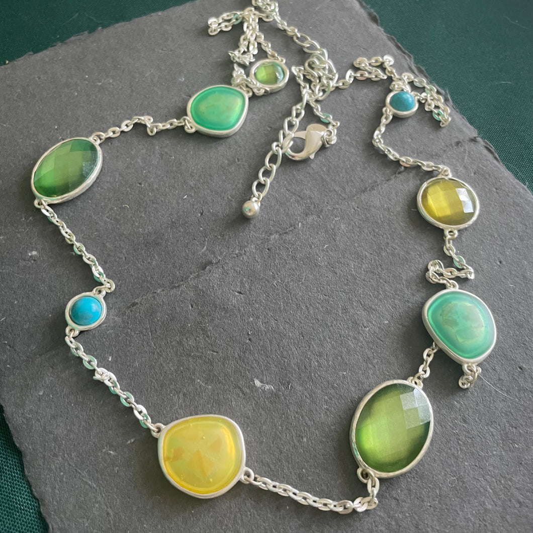 Faux Gemstone Necklace, Estate Jewelry