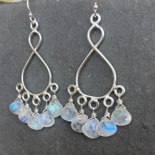 Rainbow Moonstone Infinity Chandelier