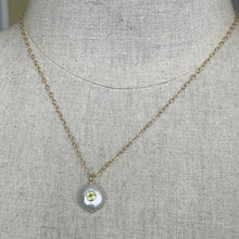 Load image into Gallery viewer, Freshwater Pearl and Peridot Inlay Necklace, OOAK