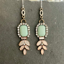 Load image into Gallery viewer, Vintage Art Deco Earrings, OOAK