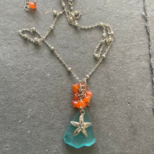 Load image into Gallery viewer, Authentic Sea Glass Necklace, Estate Jewelry