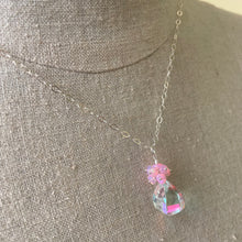 Load image into Gallery viewer, Fire Moonstone Quartz and Pink Opal Necklace, OOAK