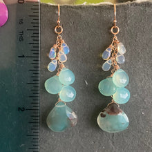 Load image into Gallery viewer, ( i have more- contact me to choose next stones from my lot) Aquaprase, Opal and Chalcedony Earrings, OOAK