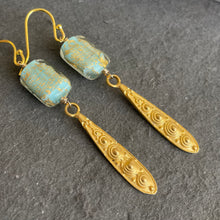 Load image into Gallery viewer, Murano Glass Goddess Earrings, OOAK