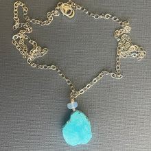 Load image into Gallery viewer, Sleeping Beauty Turquoise Slice Necklace #13 One of a Kind.
