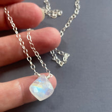 Load image into Gallery viewer, Rainbow Moonstone Moroccan Cut Necklace, OOAK
