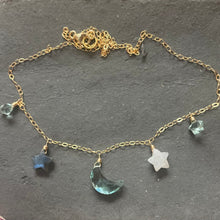 Load image into Gallery viewer, Moon and Stars Necklace