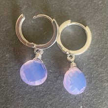 Load image into Gallery viewer, Lavender Quartz Huggies