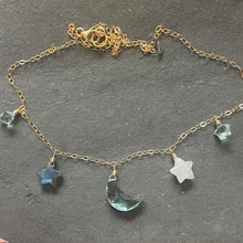 Load image into Gallery viewer, Moon and Stars Necklace