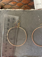 Load image into Gallery viewer, The AMY Style Hammered Hoop Earrings in 14K Gold Filled, Size: 50mm, 2", Metal choices