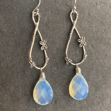Load image into Gallery viewer, Spring in Your Step Opalite Artisan Floral Earrings
