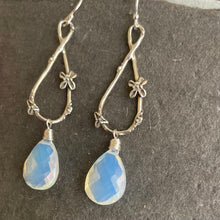 Load image into Gallery viewer, Spring in Your Step Opalite Artisan Floral Earrings