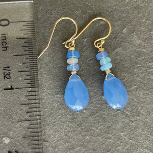 Very Peri Chalcedony and Opal, metal choices