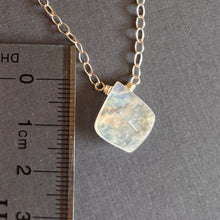 Load image into Gallery viewer, Rainbow Moonstone Moroccan Cut Necklace, OOAK