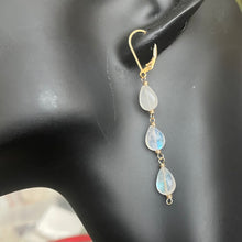 Load image into Gallery viewer, Rainbow Moonstone Earrings