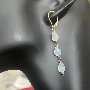 Rainbow Moonstone Earrings