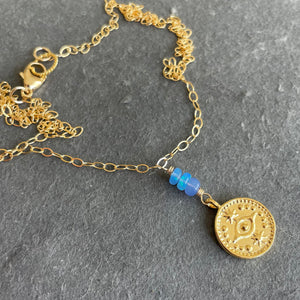 Evil Eye Opal Necklace