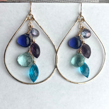 Load image into Gallery viewer, Rainy Day Cascade Hoop Earrings