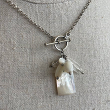 Load image into Gallery viewer, Vintage Mother of Pearl Toggle Necklace, Estate Necklace